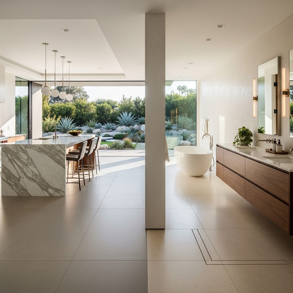 How the Right Flooring Choice Can Completely Change the Look of Your Kitchen or Bathroom