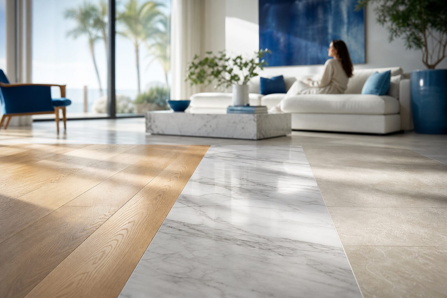 Flooring Material Comparison: LVP vs. Hardwood vs. Tile for California Homes