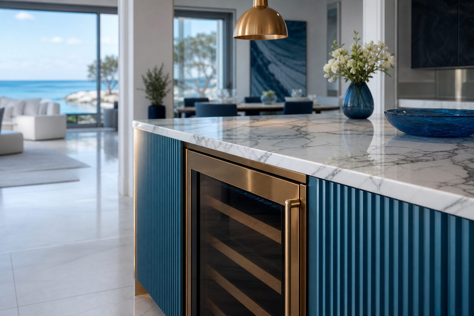 Luxury Minimalist Kitchen Design Trends: Warm Metallics, Marble, and Concealed Features Reshaping California Homes